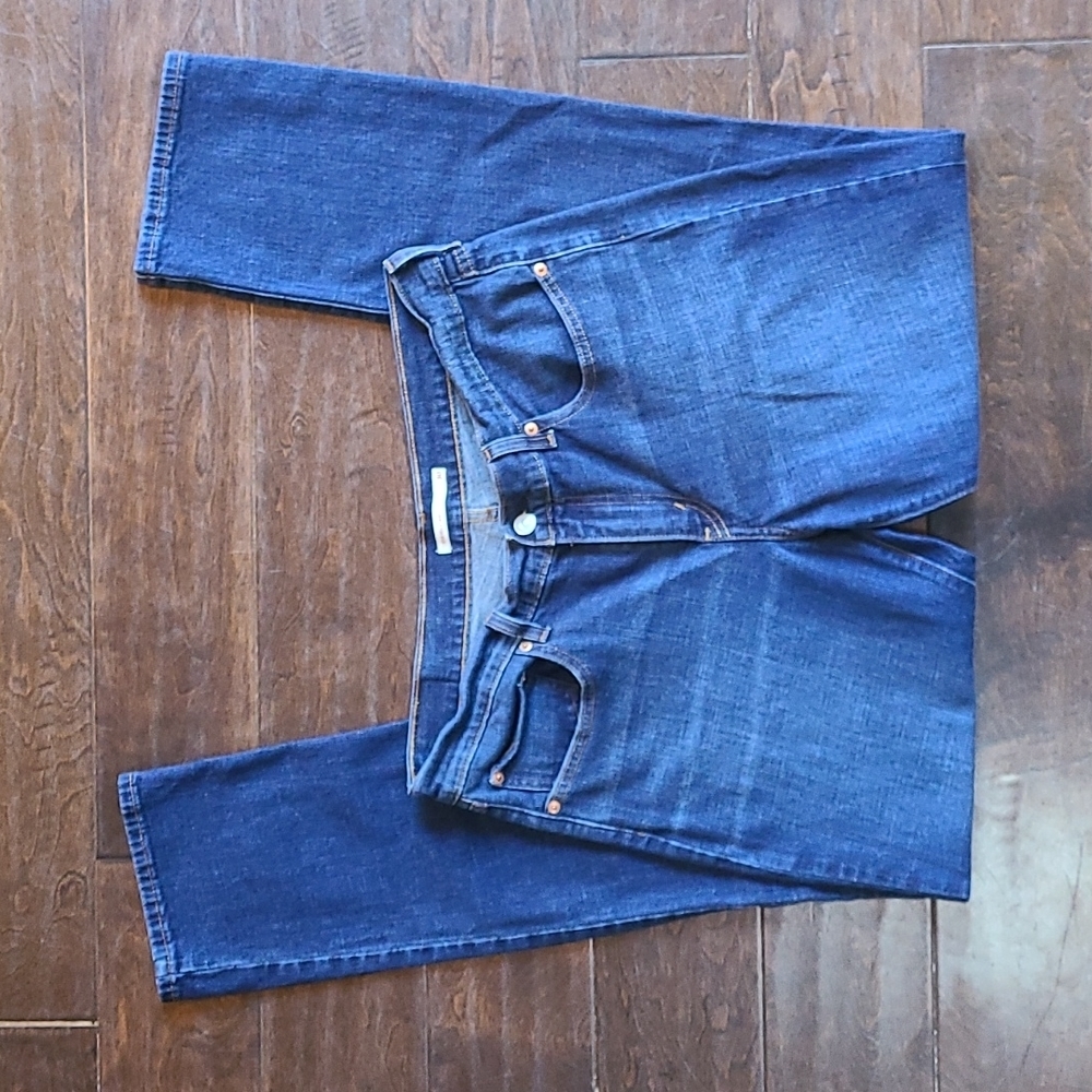 LEVI'S 414 Relaxed Straight Dark Wash Jeans, Size 30